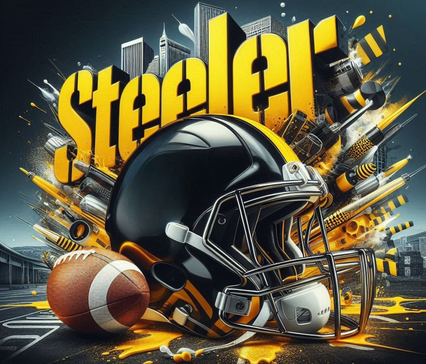 Pittsburgh Steelers Tumbler – For Fans Who Bleed Black and Gold