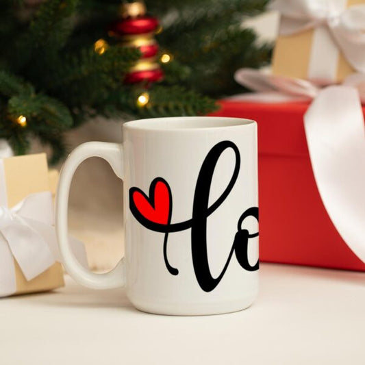 Love with Hearts Mug