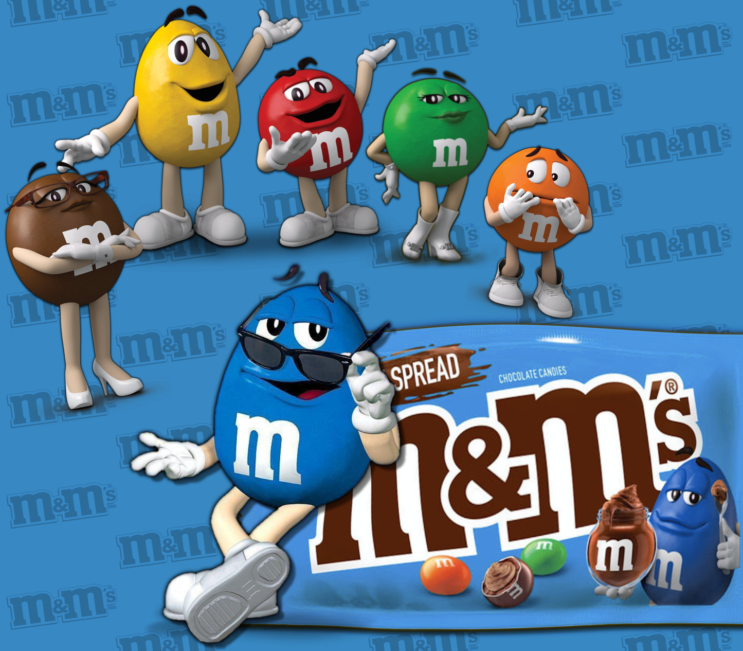 Blue M & M Tumbler – Fun, Bold, and Ready to Roll