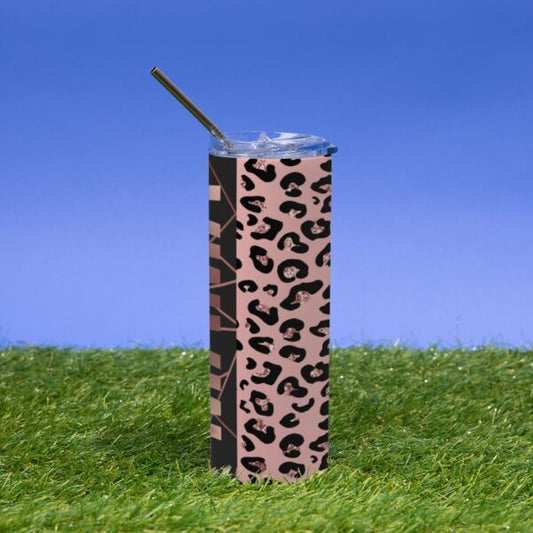 Pink Leopard Mama Tumbler