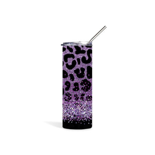 Purple Leopard Tumbler